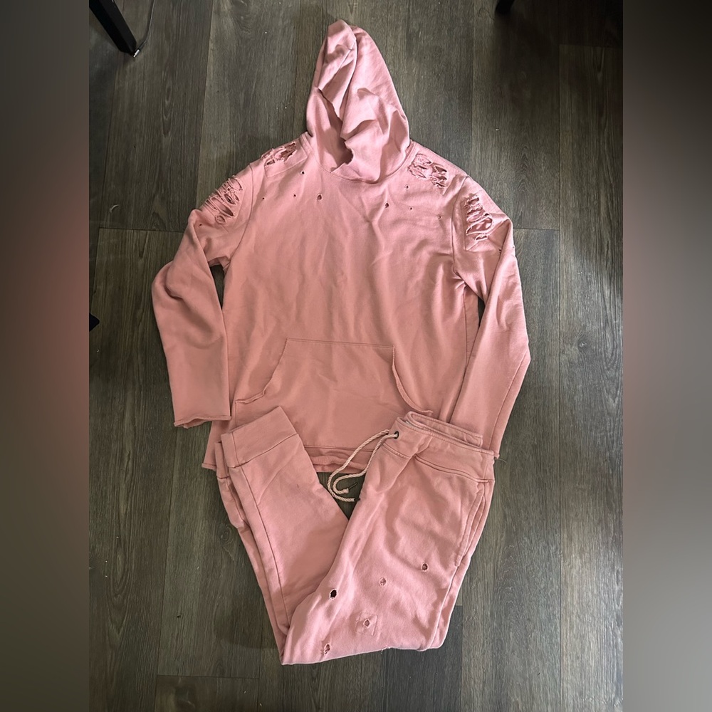 Distressed Sweatsuit
